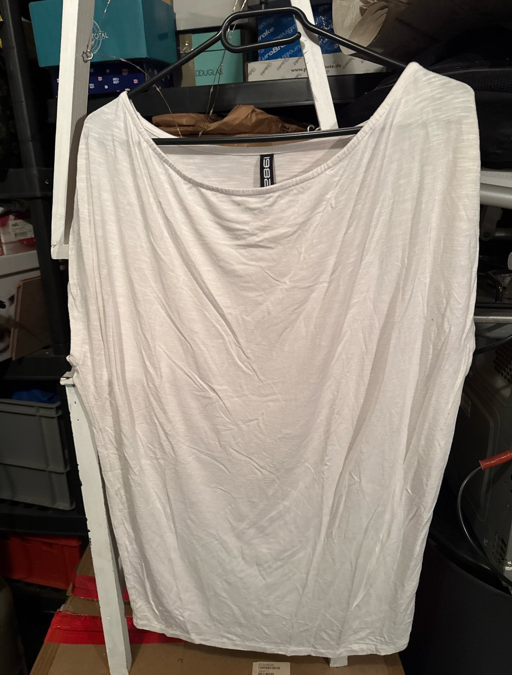 schönes Glitzer weises tshirt S