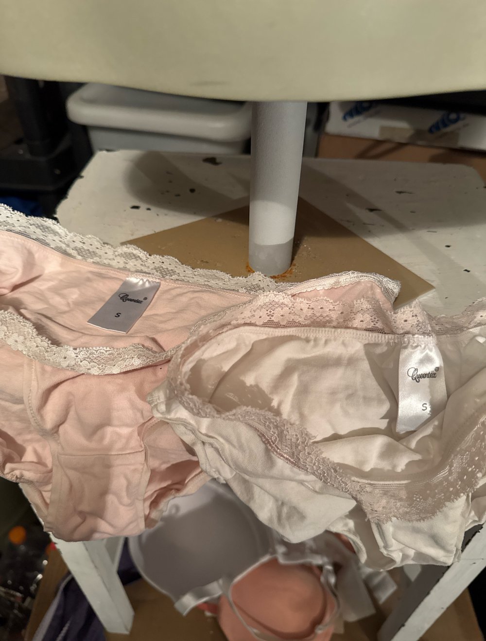 rosa bh Set mit spitze