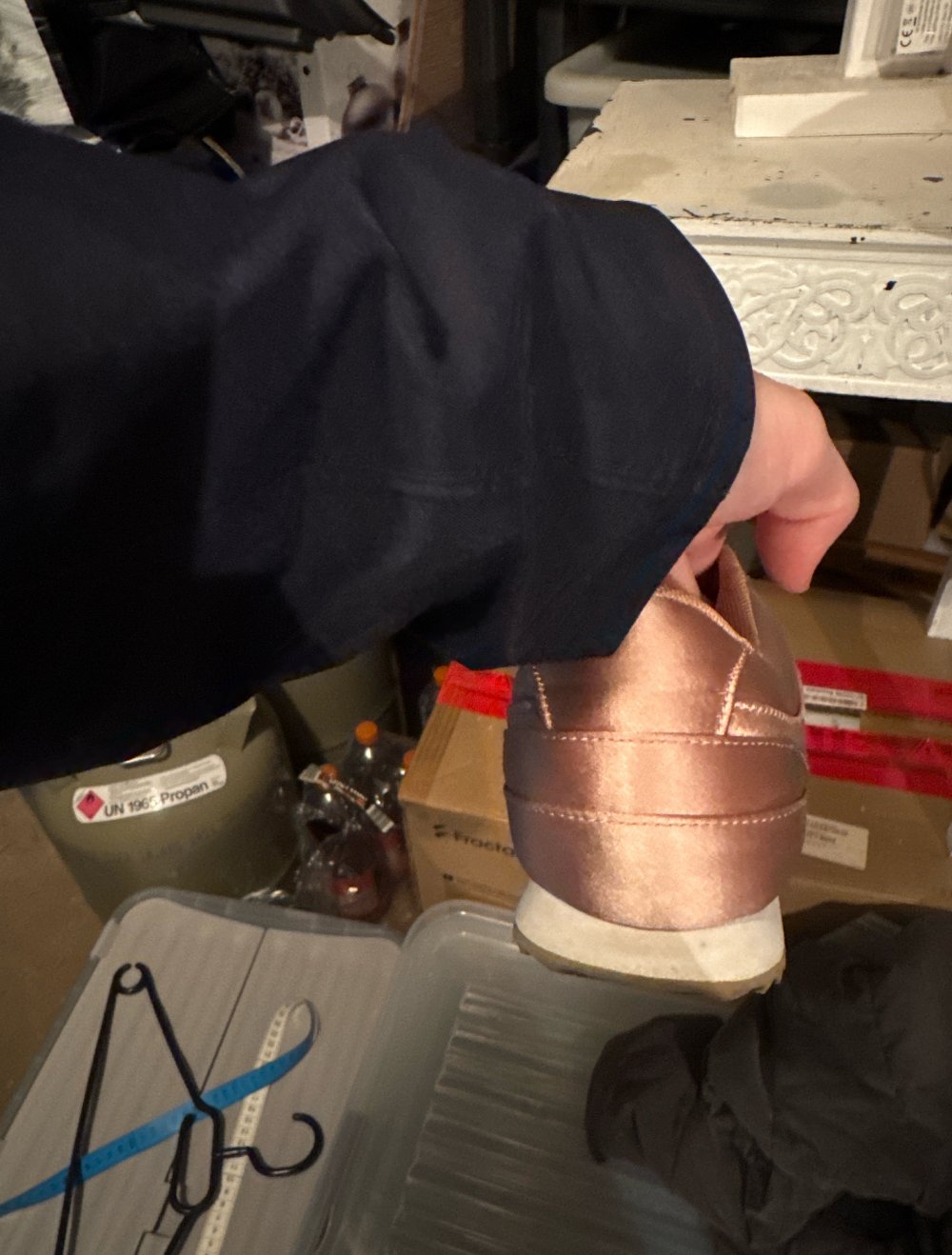 Schöne Rose farbene Schuhe