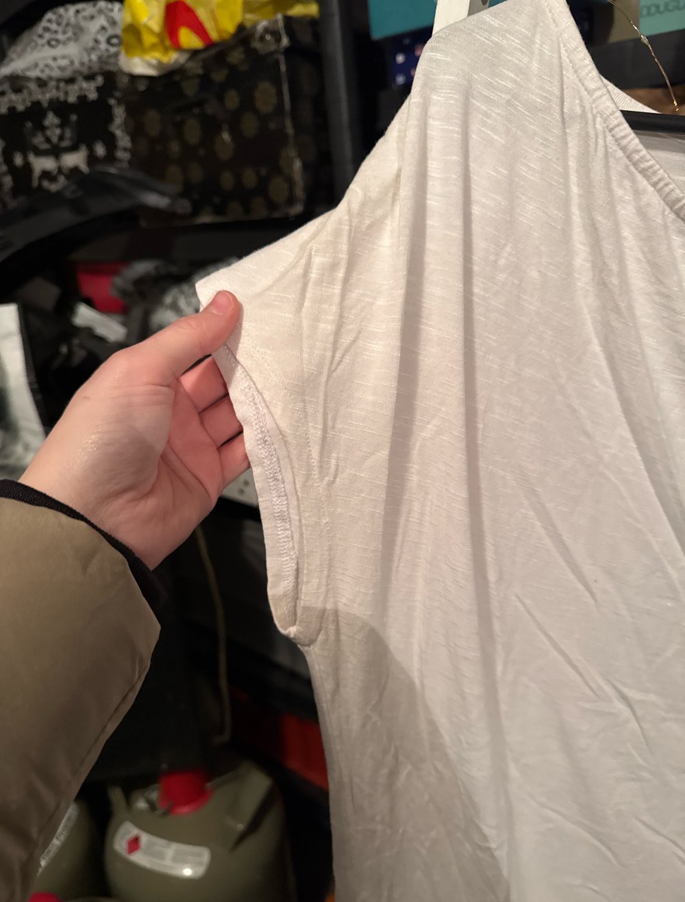 schönes Glitzer weises tshirt S