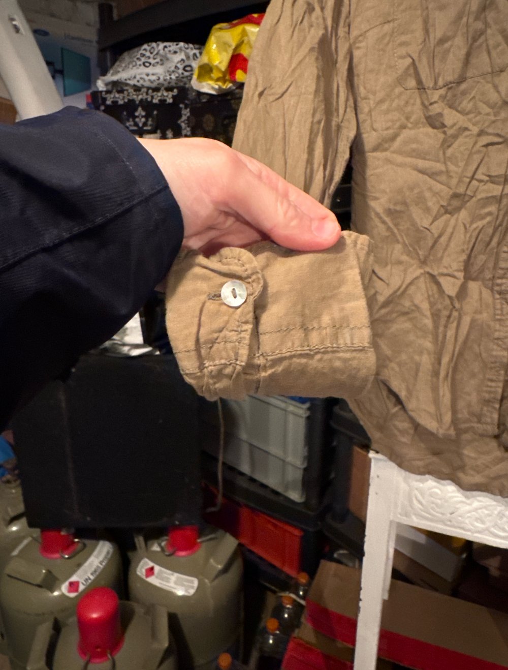 Schöne Khaki Bluse