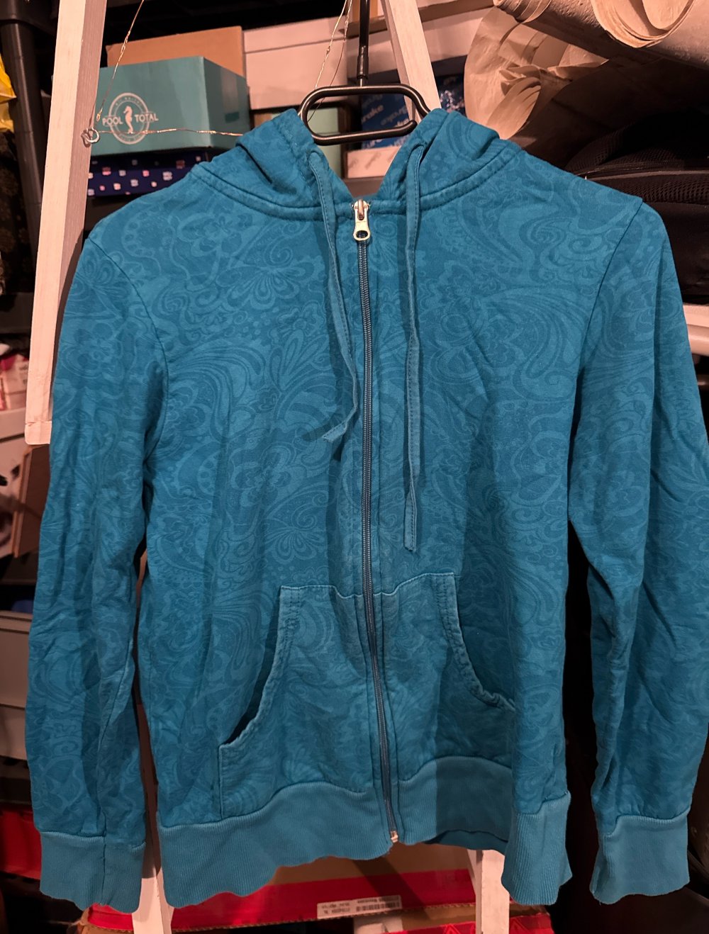 Türkis farbene Sweatshirt Jacke M