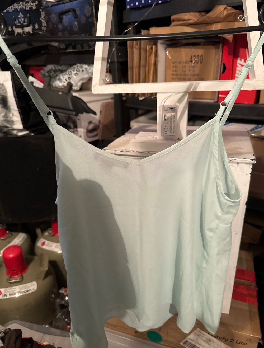 Schönes locker fallendes top mint