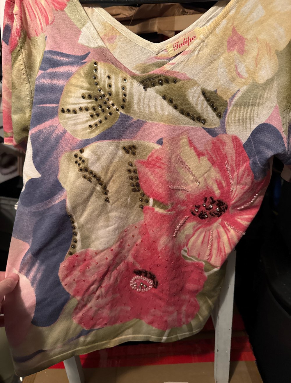 schönes buntes Blumen Oberteil