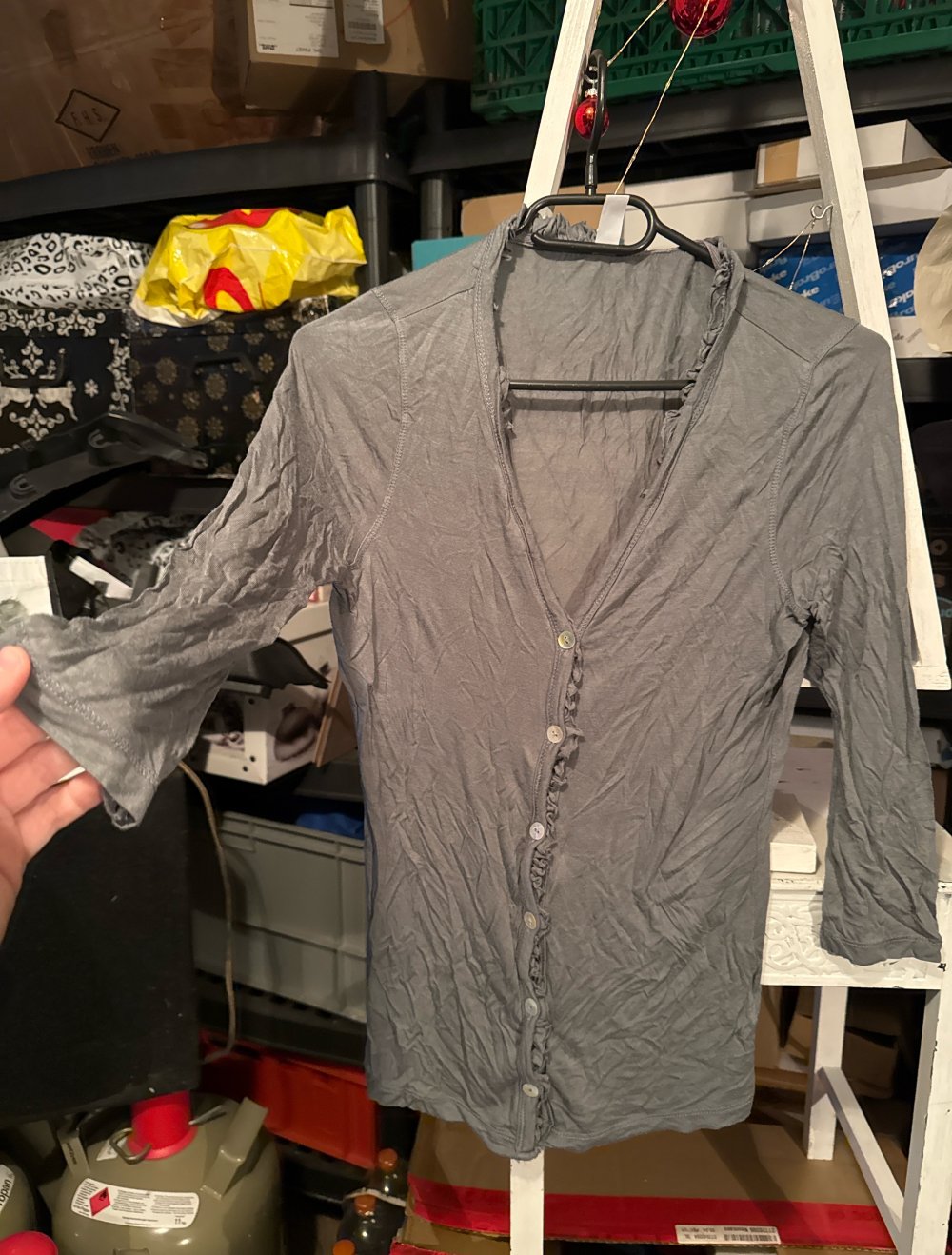 schöne graue dünne Jacke