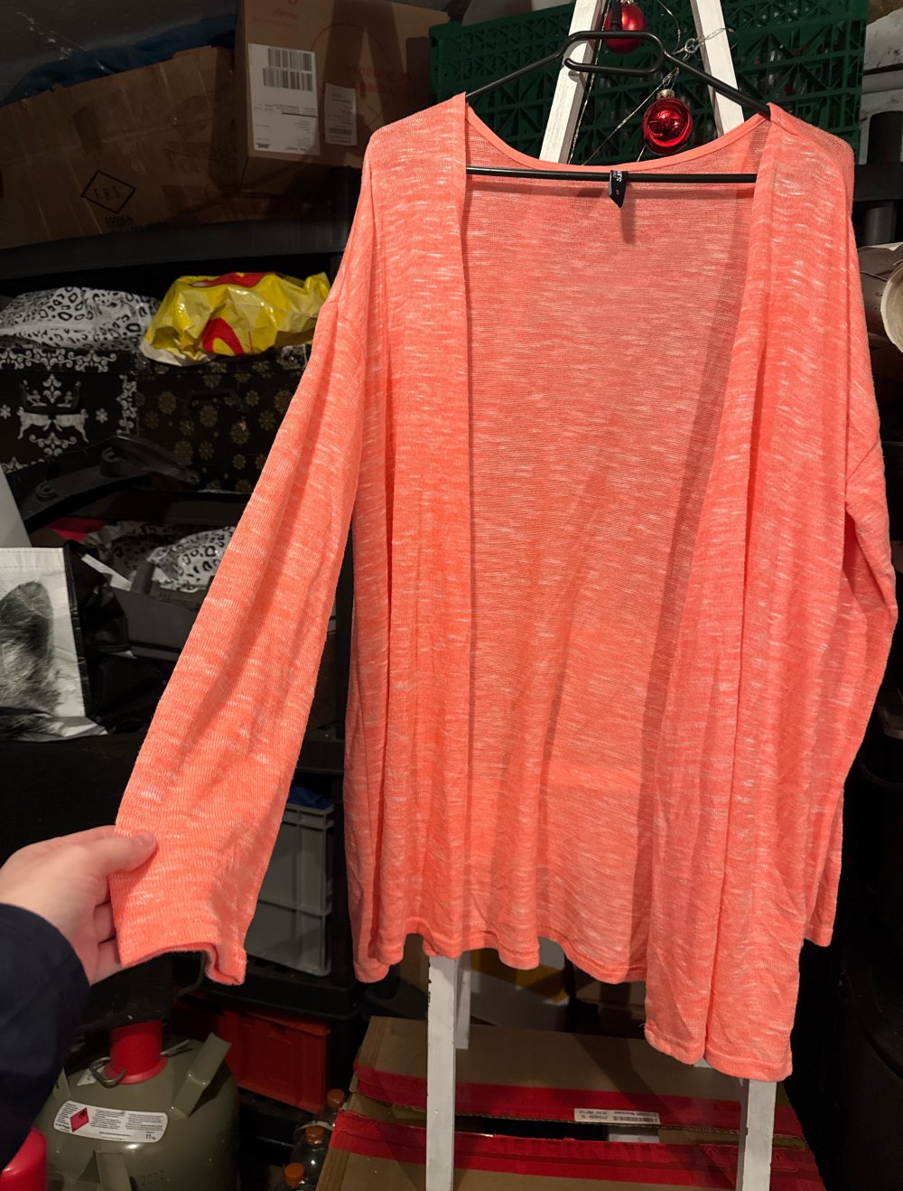 sehr schöner neon pink farbener Cardigan S