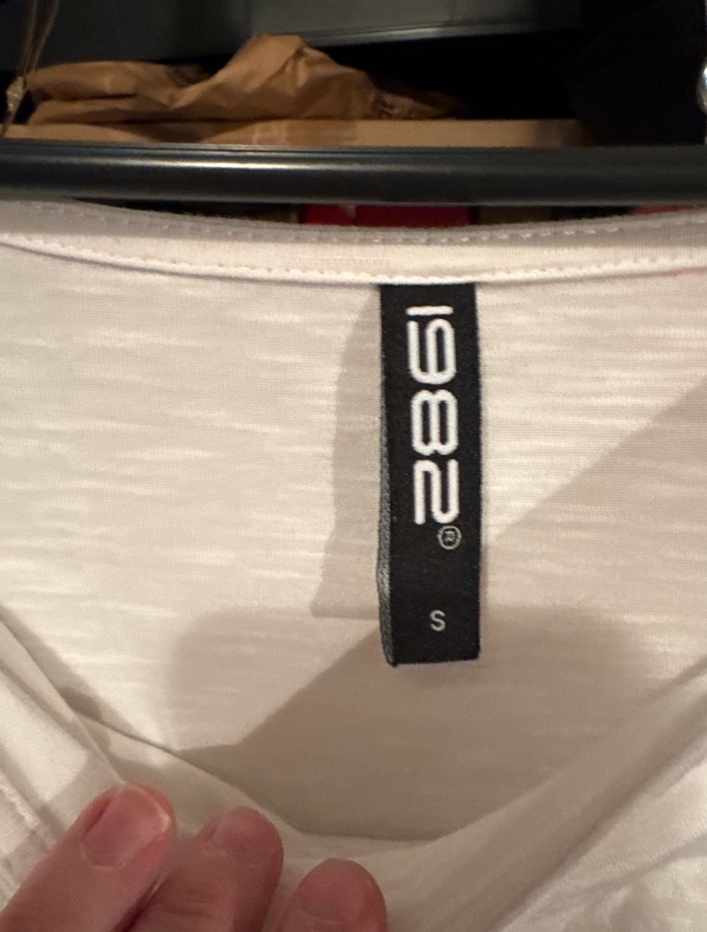 schönes Glitzer weises tshirt S