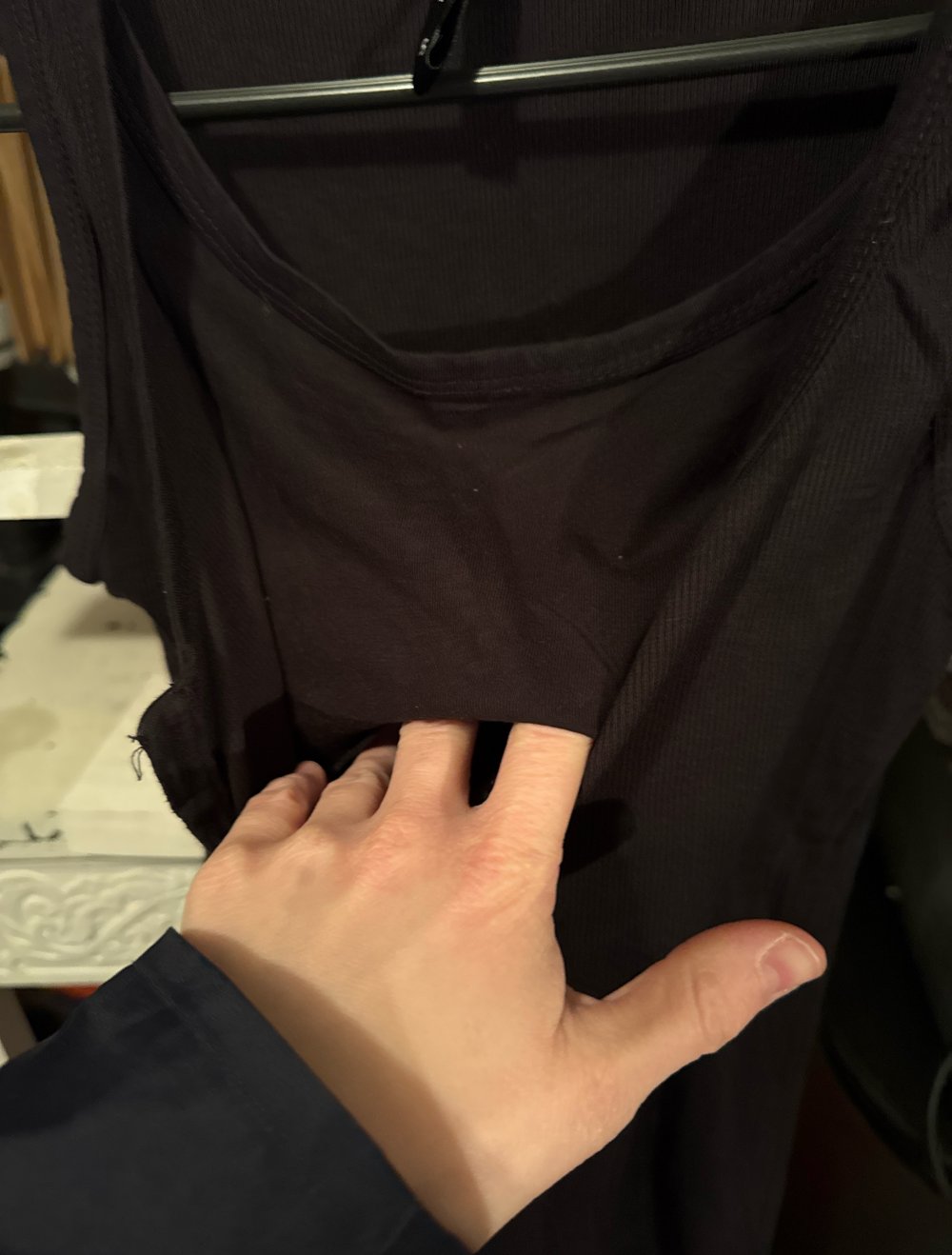 schönes schwarzes top S
