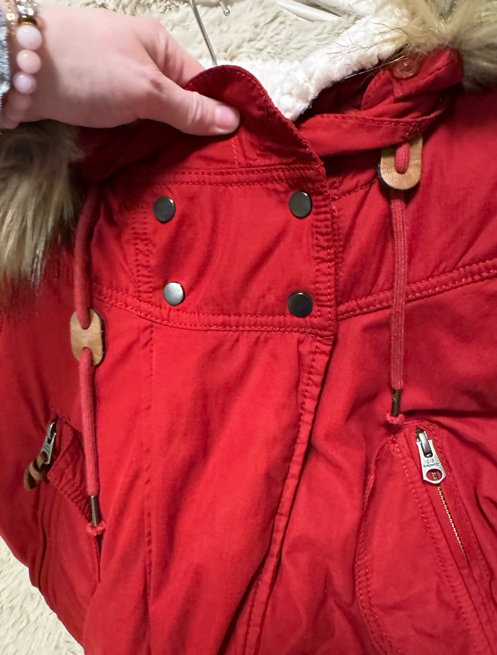 Schöne rote Jacke Größe M