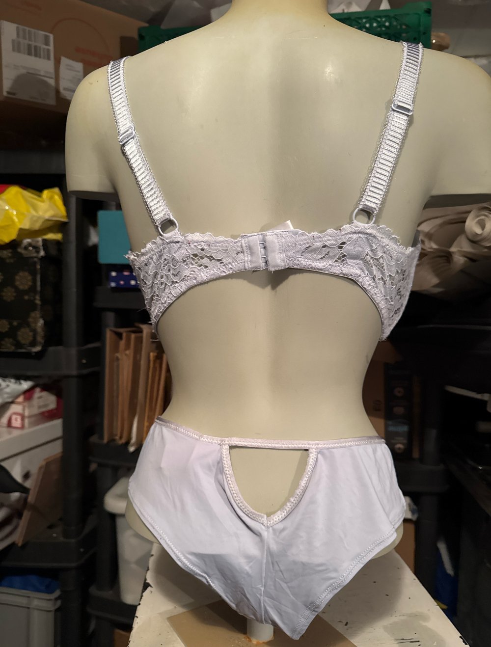 sehr schönes Baby blaues zartes bralett Set