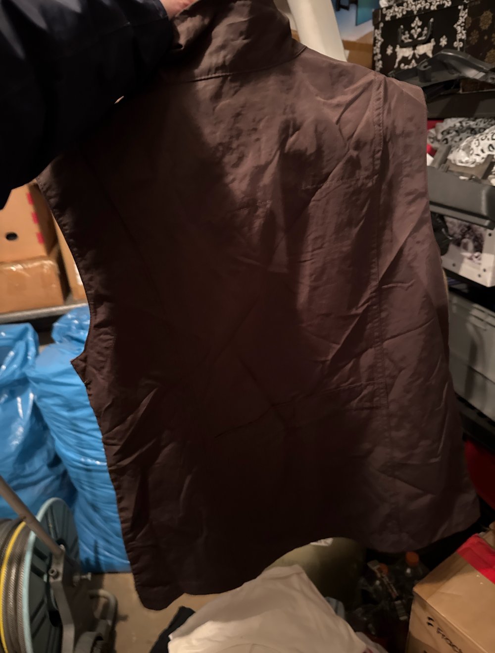 braune dünne Weste S 36/38
