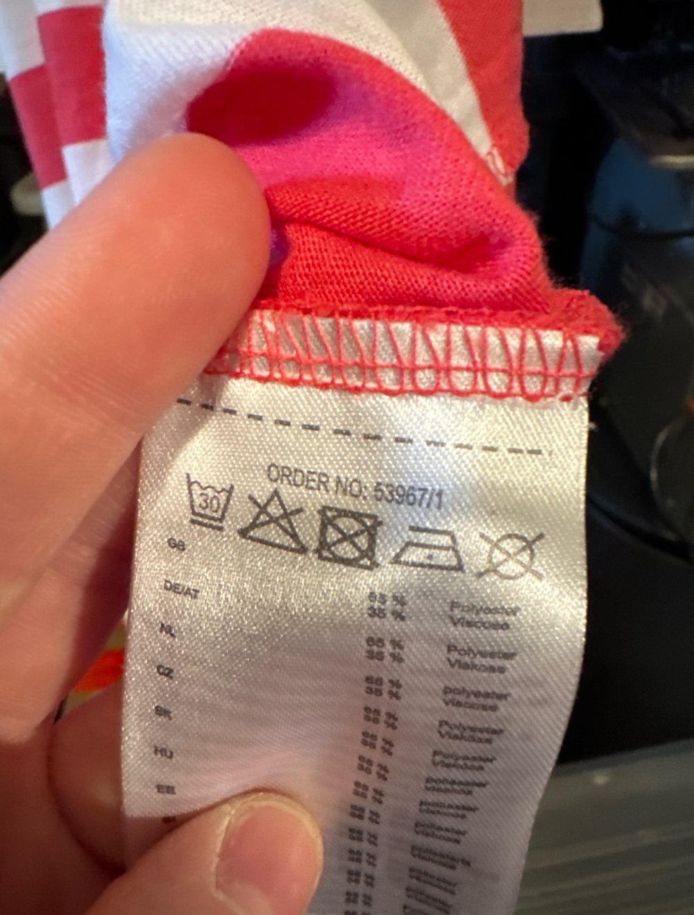 Süße pink weis gestreiftes tshirt M