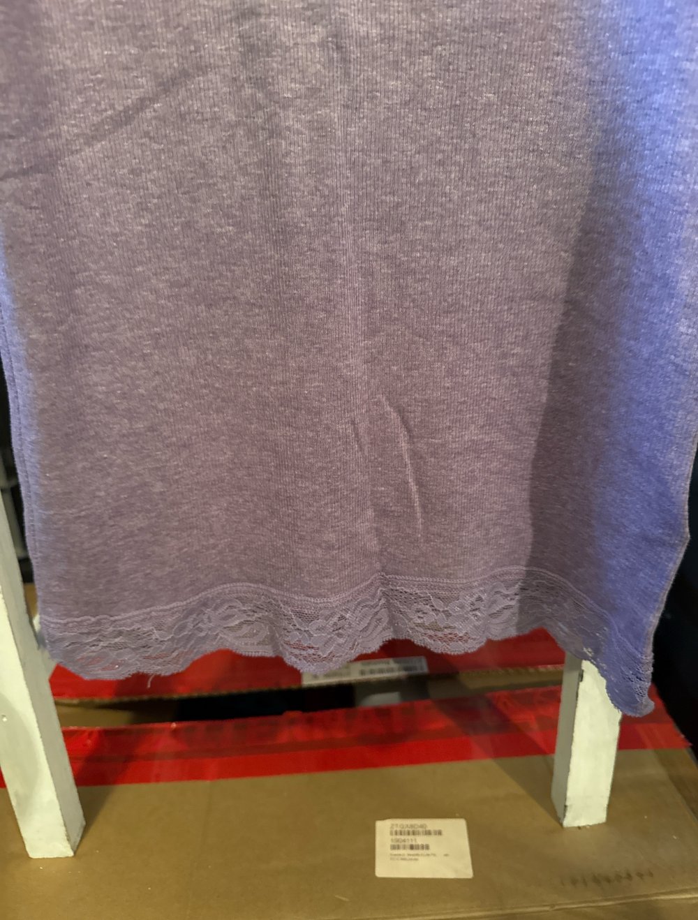Schönes lila spitzen top