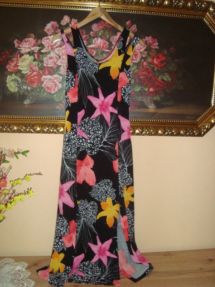 Vintage Sommerkleid Blütenprint Gr.38