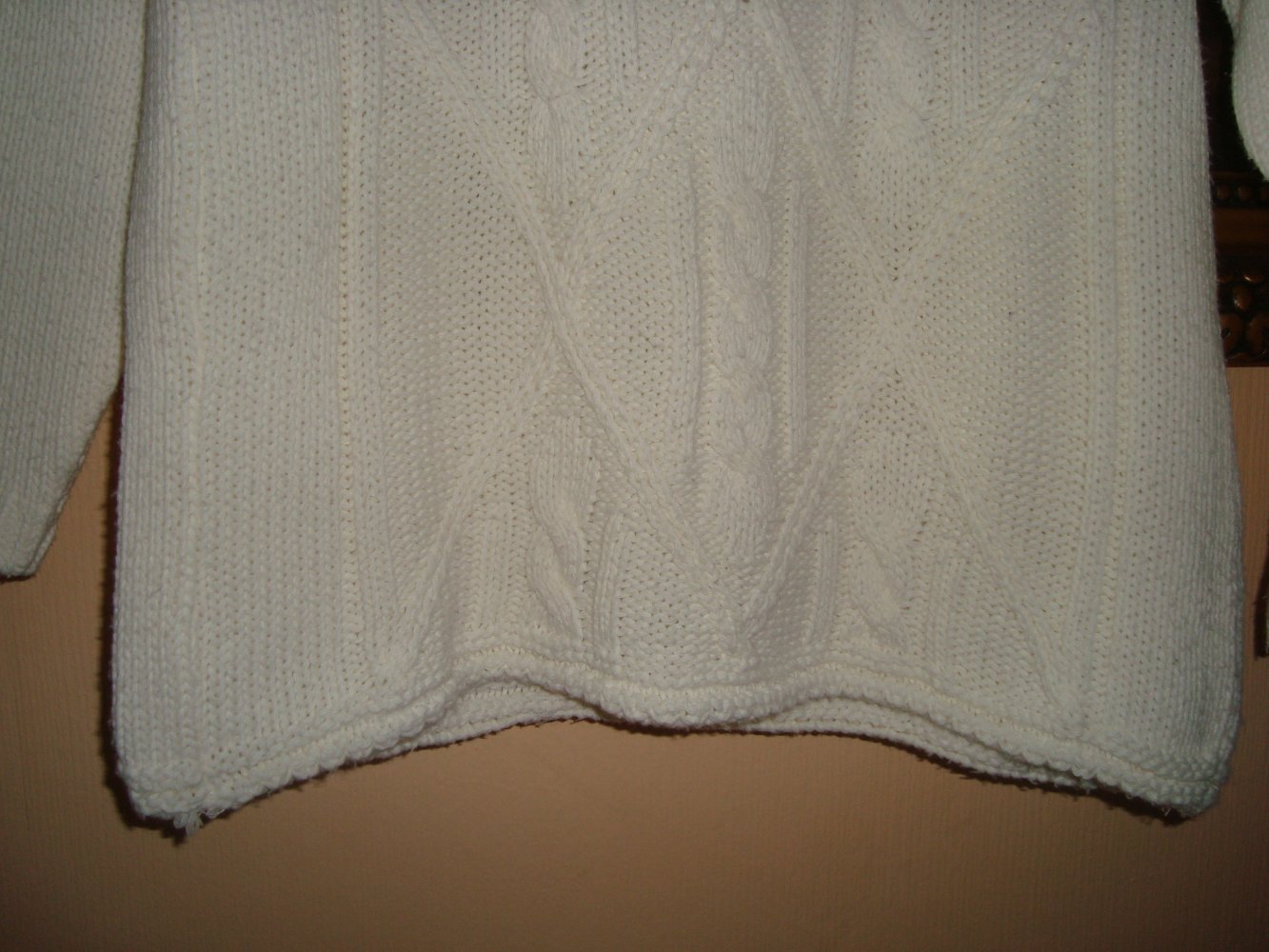 Vintage Pullover im Zopfmuster Gr.36/38