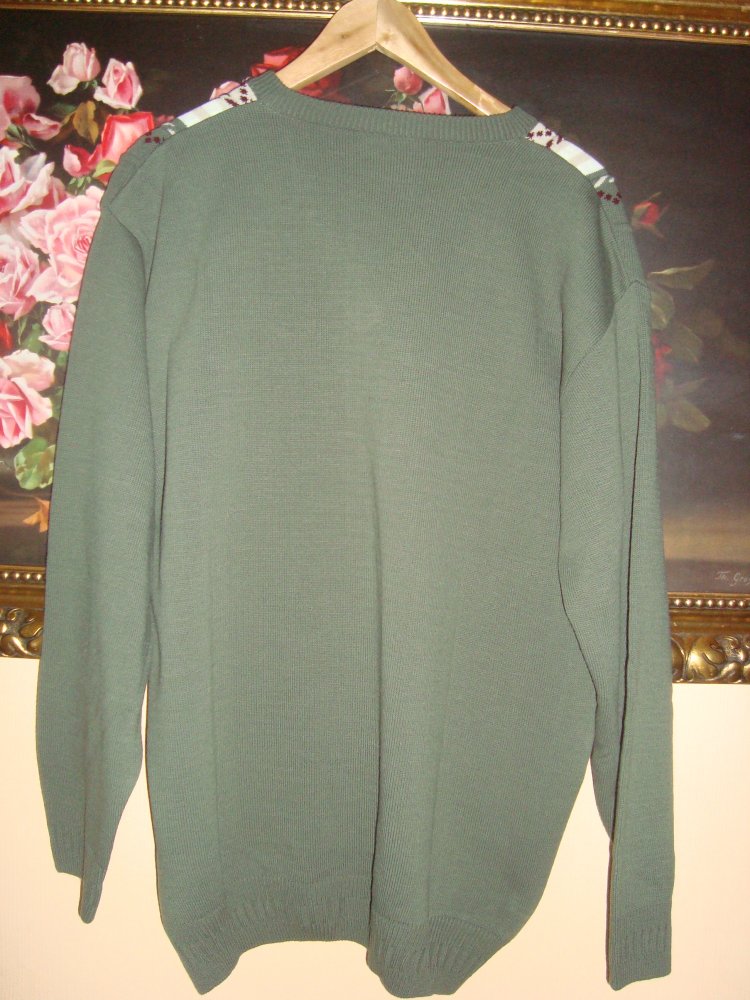 NEU! Vintage Pullover-Rhombenmuster Gr.XL