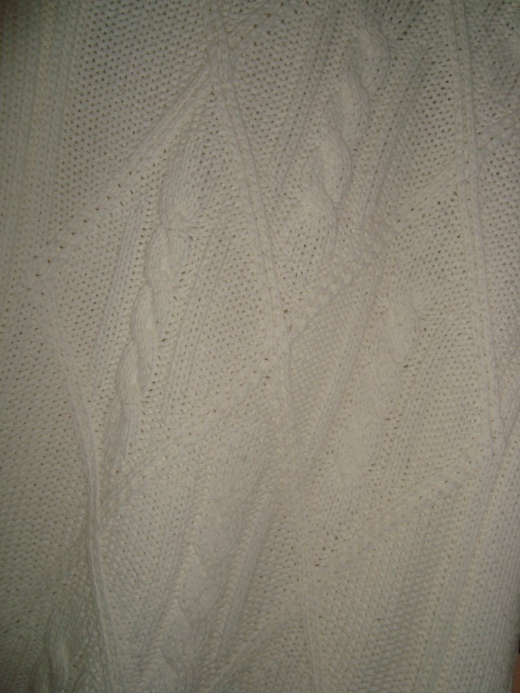 Vintage Pullover im Zopfmuster Gr.36/38