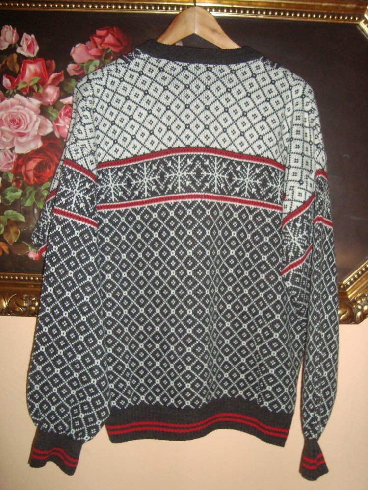 Vintage Pullover Norwegermuster Gr.44/46