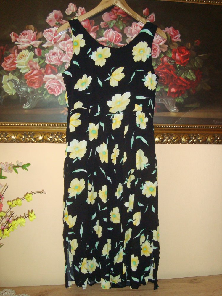 Vintage Sommerkleid Blütenprint Gr.38