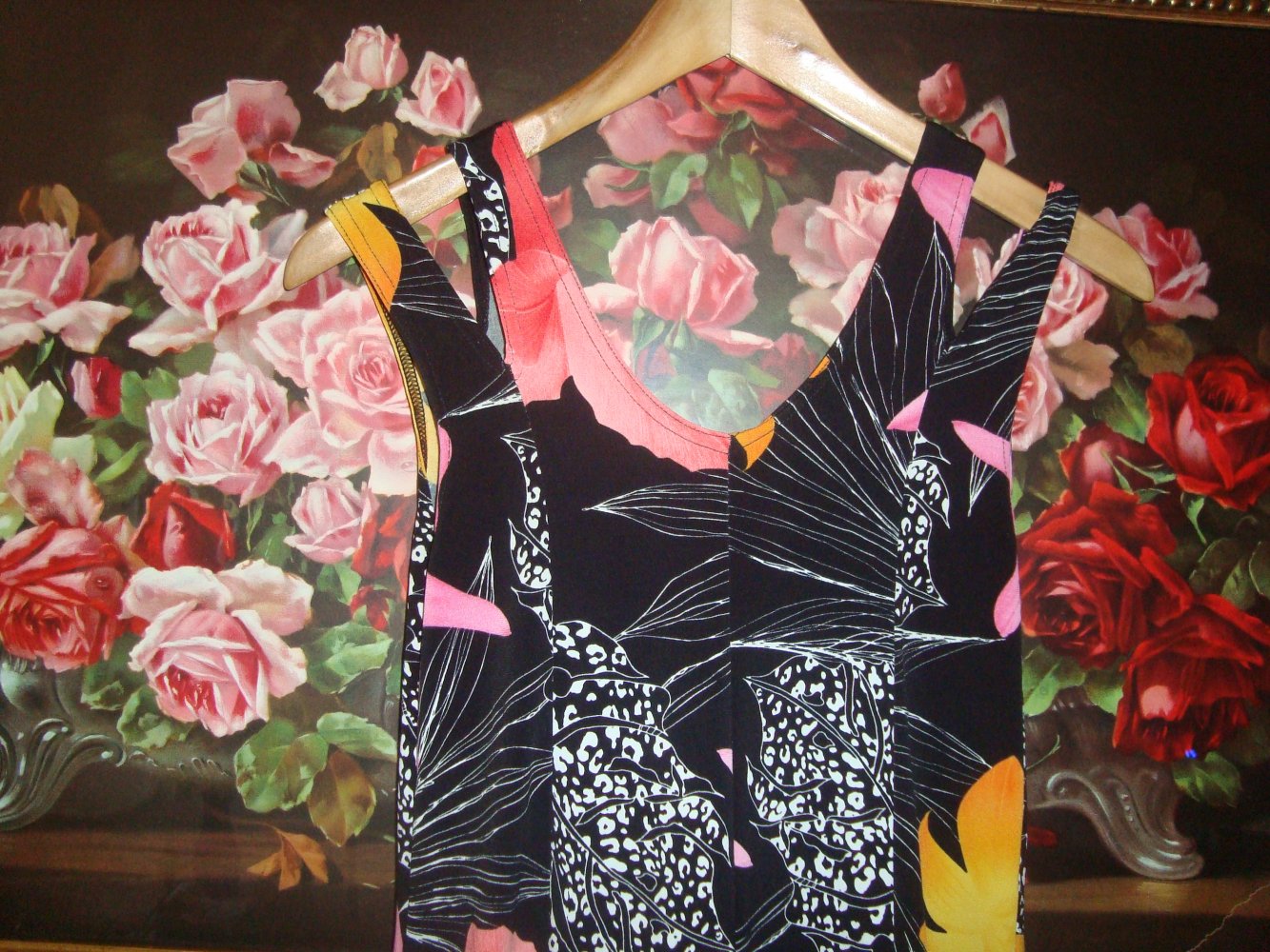 Vintage Sommerkleid Blütenprint Gr.38