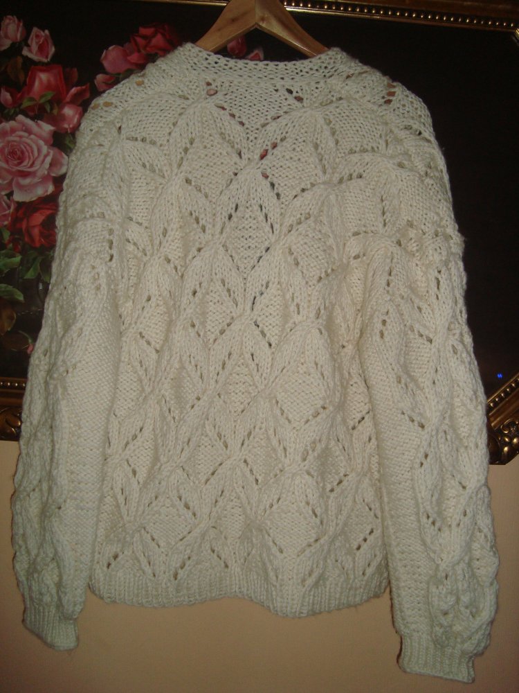 Echte Handarbeit-Vintage Strickjacke Gr.44/46