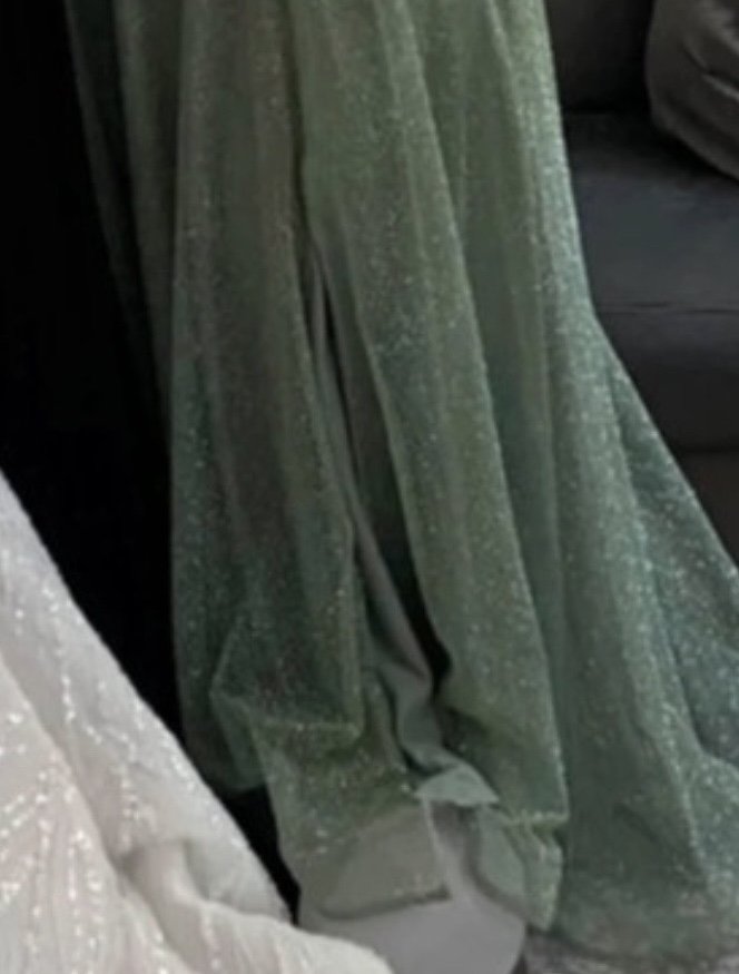 Grünes Abendkleid
