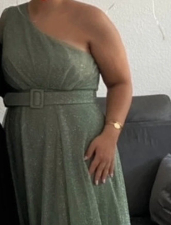 Grünes Abendkleid