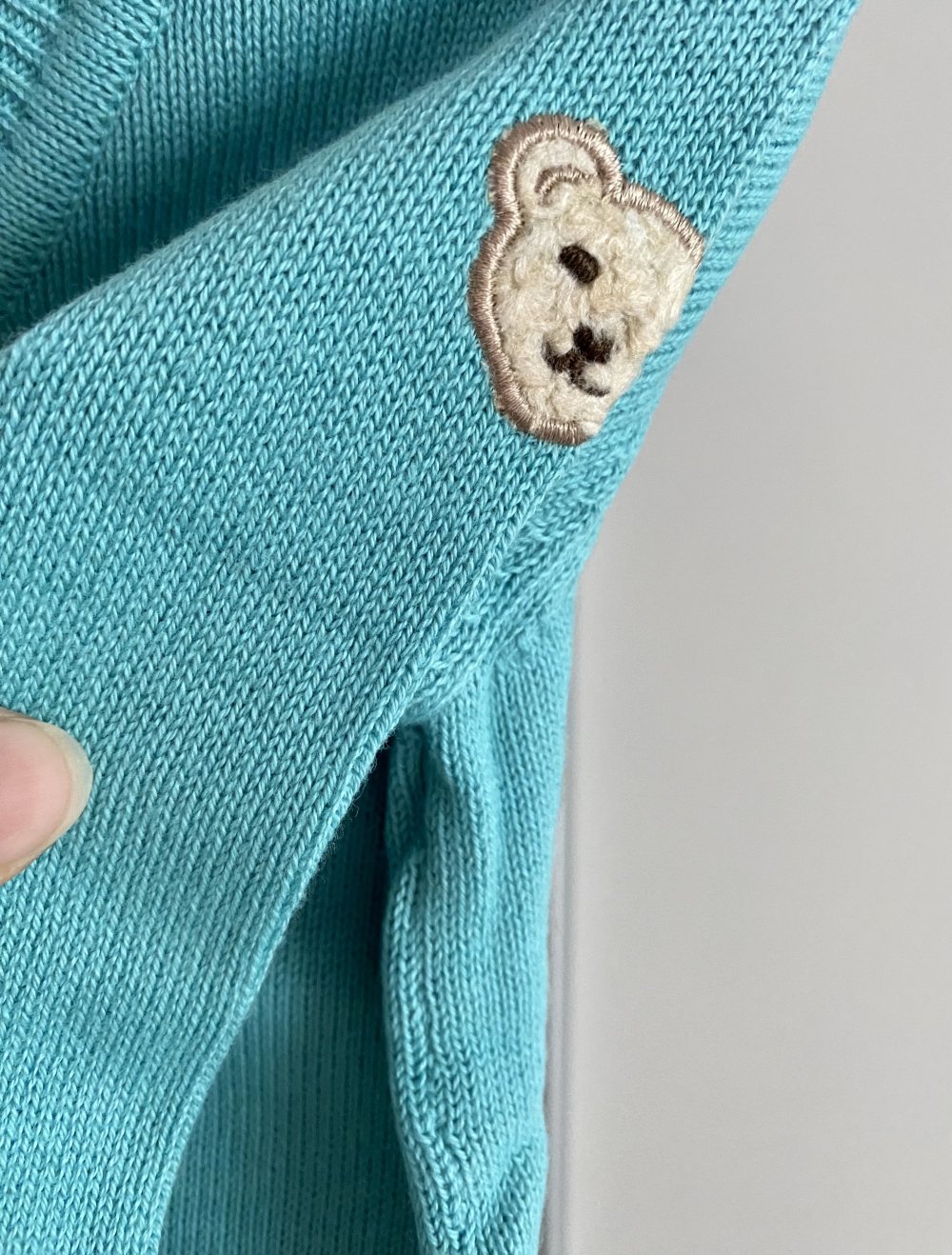 STEIFF Baby Kinder Strickjacke Cardigan in Türkis Gr.80 Unisex Neu mit Etikett