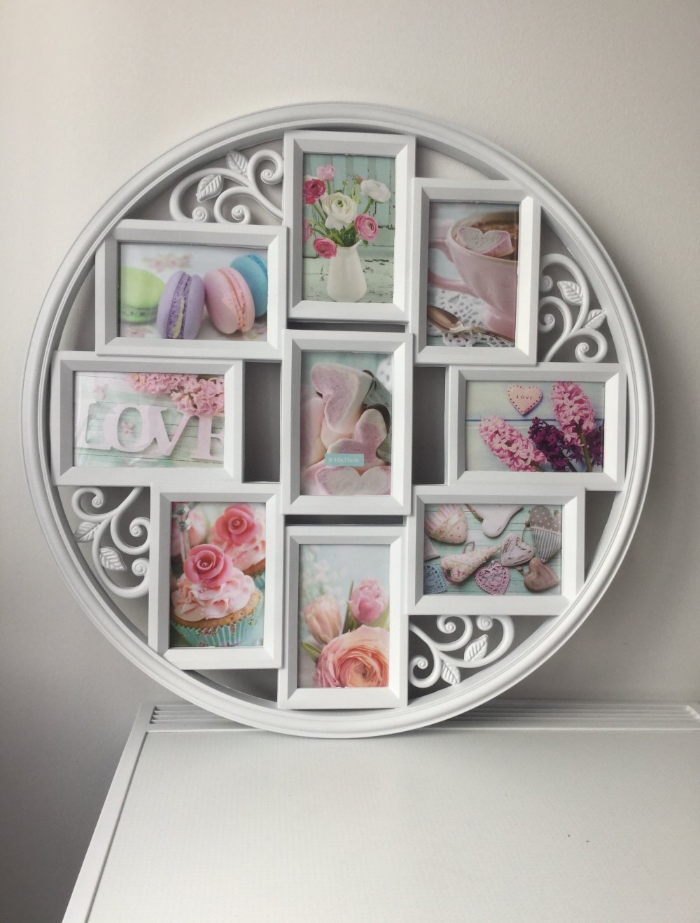 9- 10x15 cm Pictures Fotos Collage Home Decor Fotorahmen in Weiß NEU!