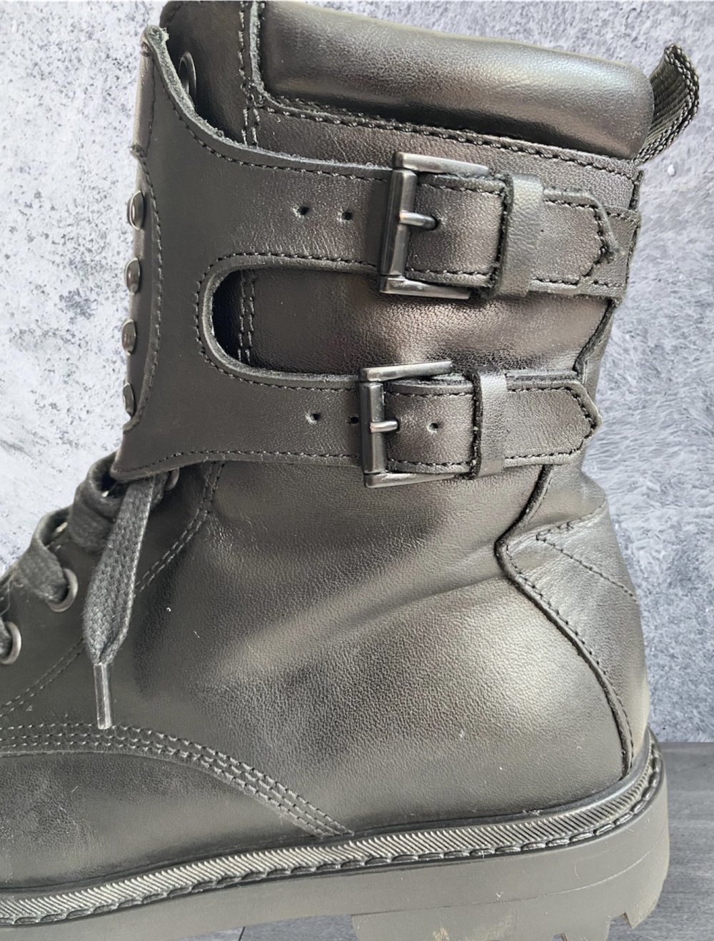 DIESEL Kinder Jungen Leder Boots Stiefel Stiefeletten Gr.33