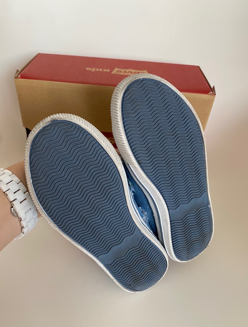 LEVI’S Kids Jungen Leder Sneakers Sportschuhe Gr.28