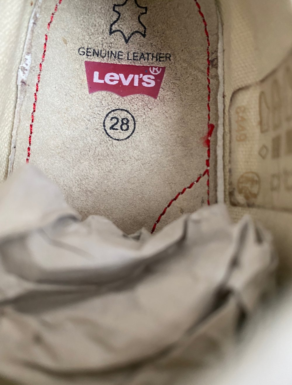 LEVI’S Kids Jungen Leder Sneakers Sportschuhe Gr.28