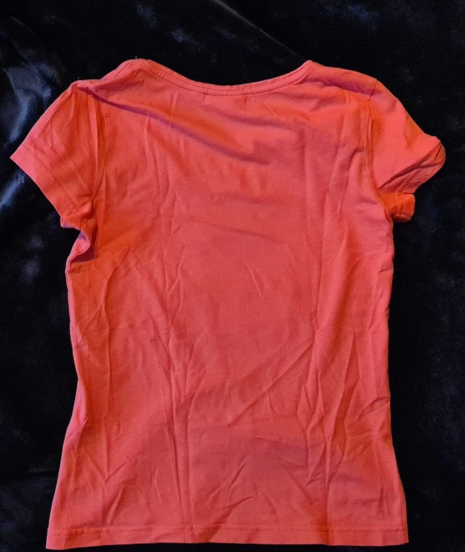 Lachsfarbenes T-Shirt von Tom Tailor mit Aufdruck