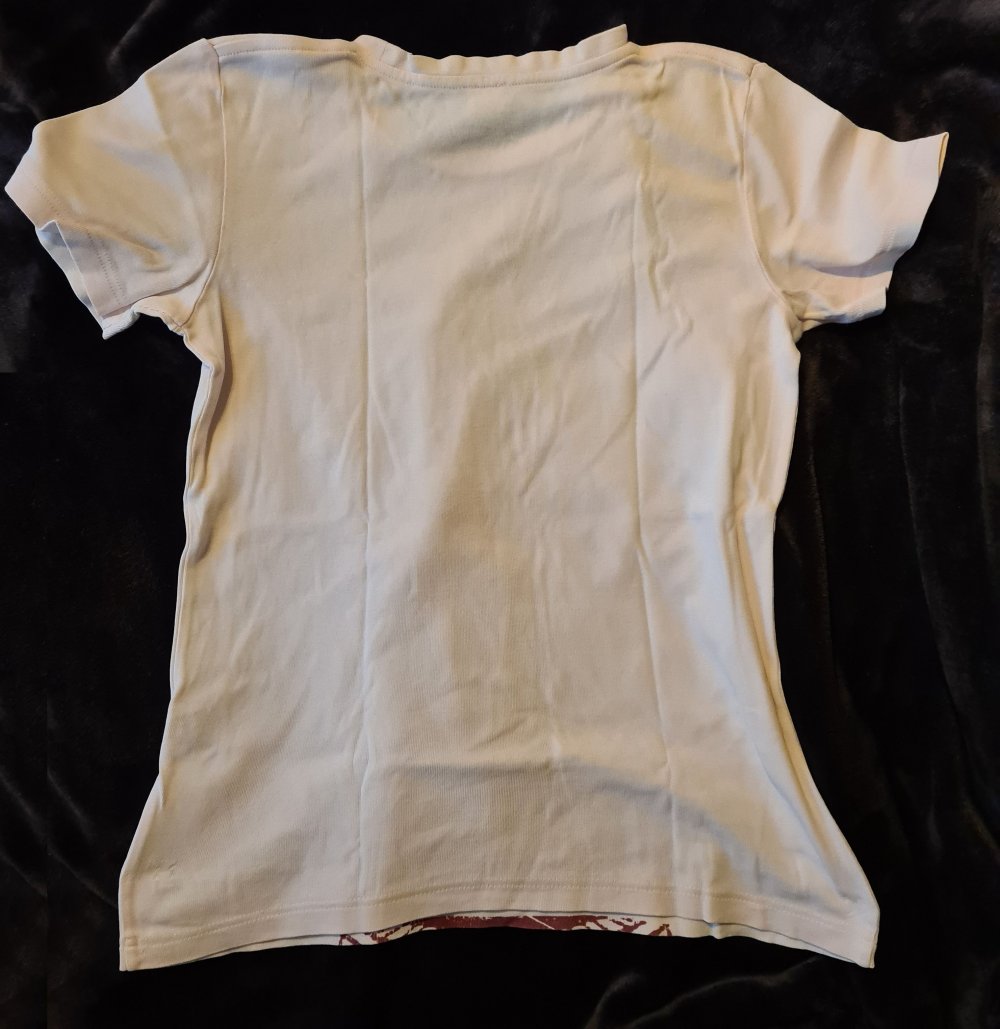 Beiges/Hellrosa T-Shirt von hessnatur aus Bio-Baumwolle mit Aufdruck