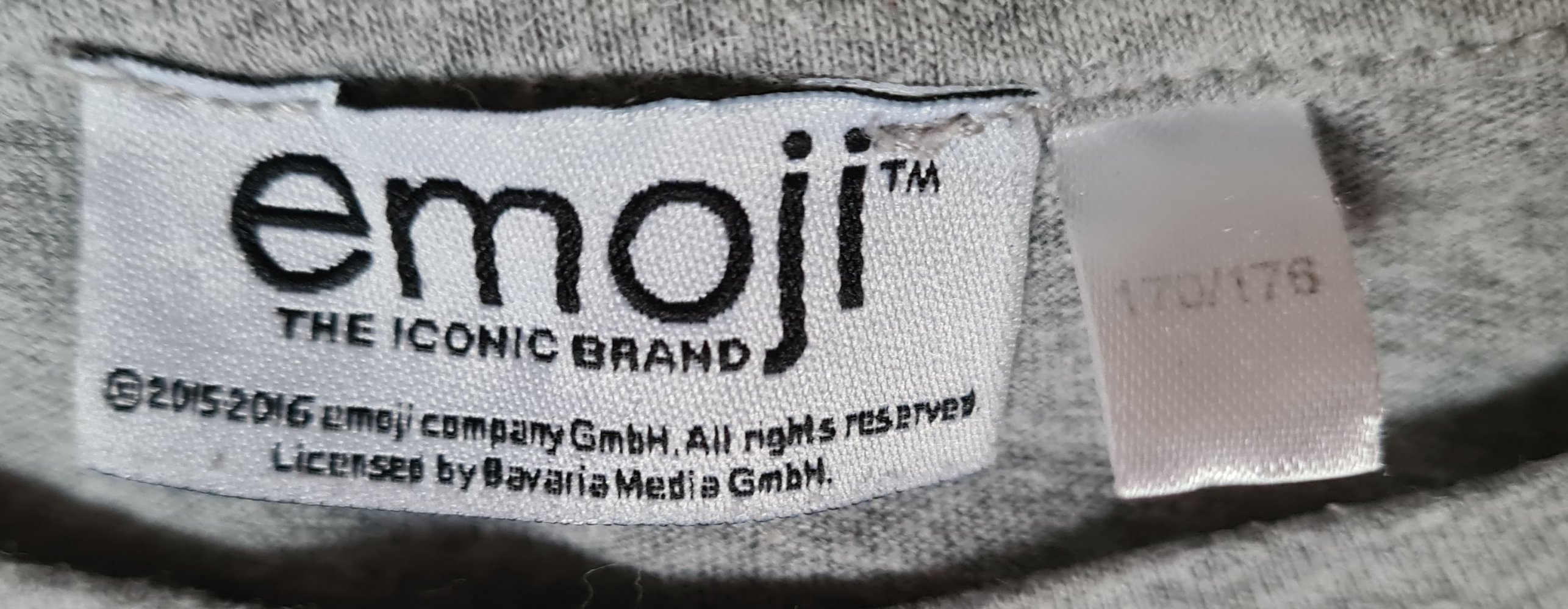Grau-meliertes Longsleeve-Shirt von emoji mit Wende-Pailletten - Halloween