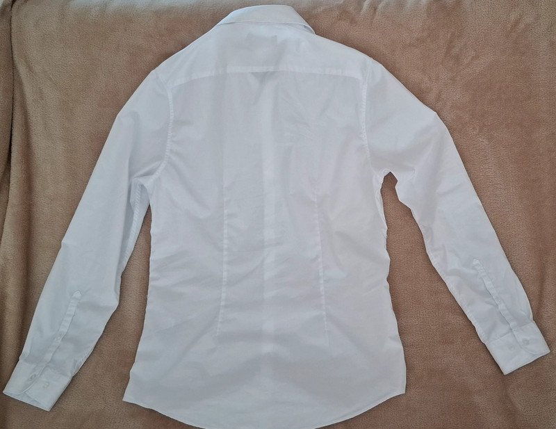 Weißes Langarmhemd Slim Fit von C&A