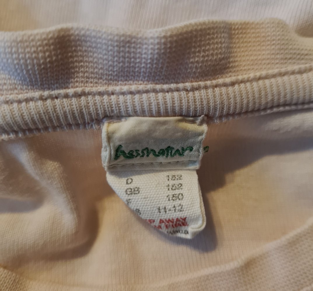 Beiges/Hellrosa T-Shirt von hessnatur aus Bio-Baumwolle mit Aufdruck