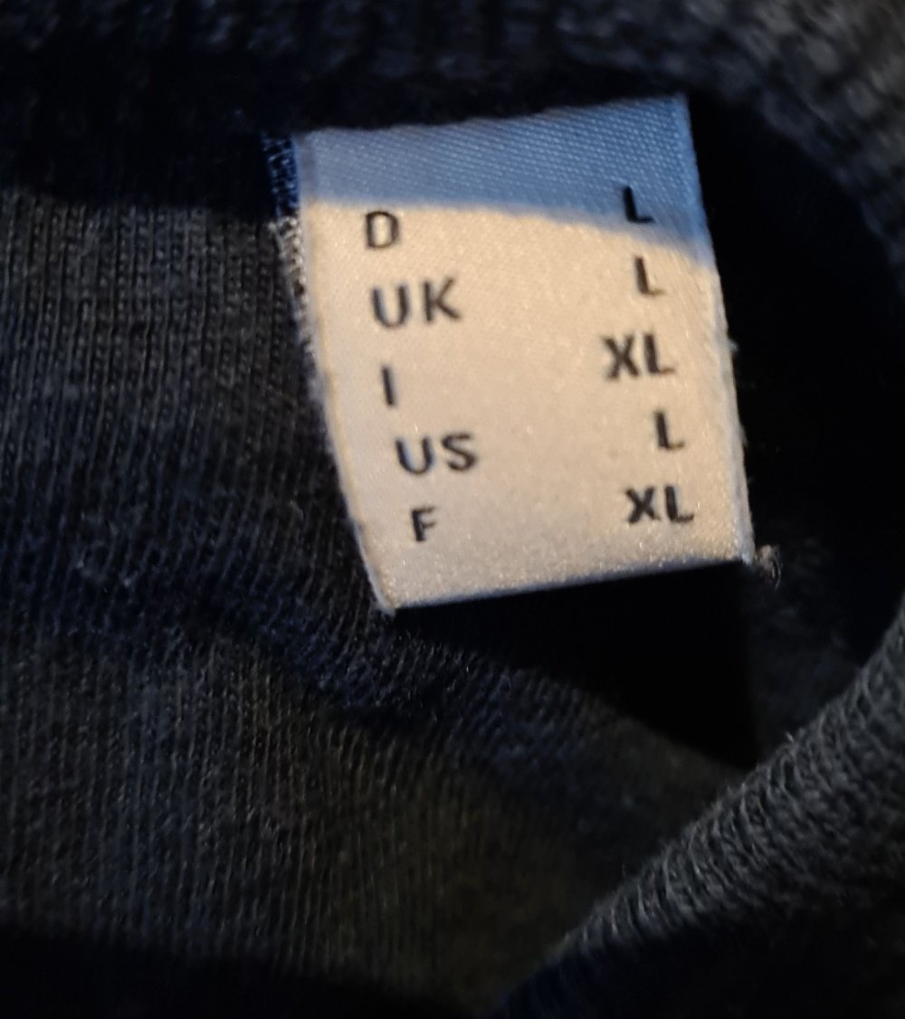 Marinefarbenes Longsleeve / Langarmshirt von Esprit aus Bio-Baumwolle Größe L