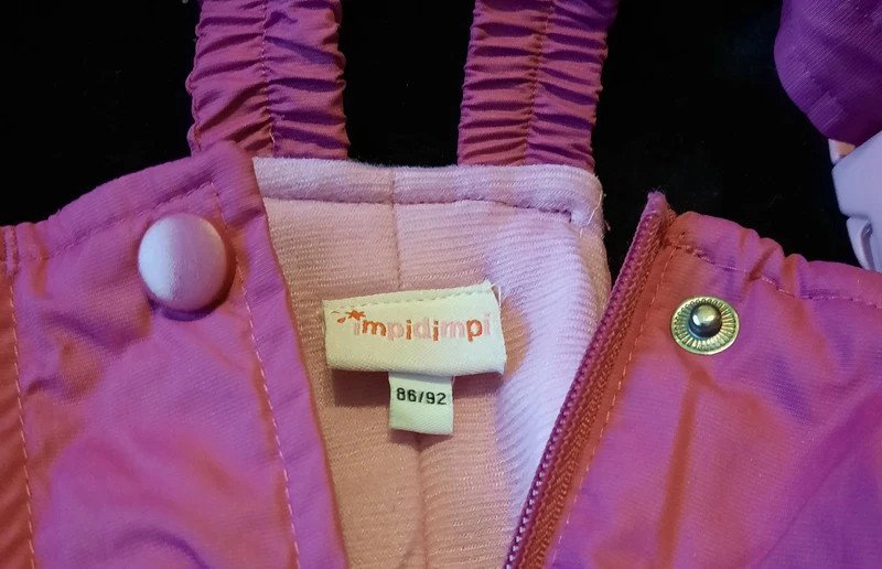 Gefütterte Matschhose / Schneehose in burgunderrot von Impidimpi