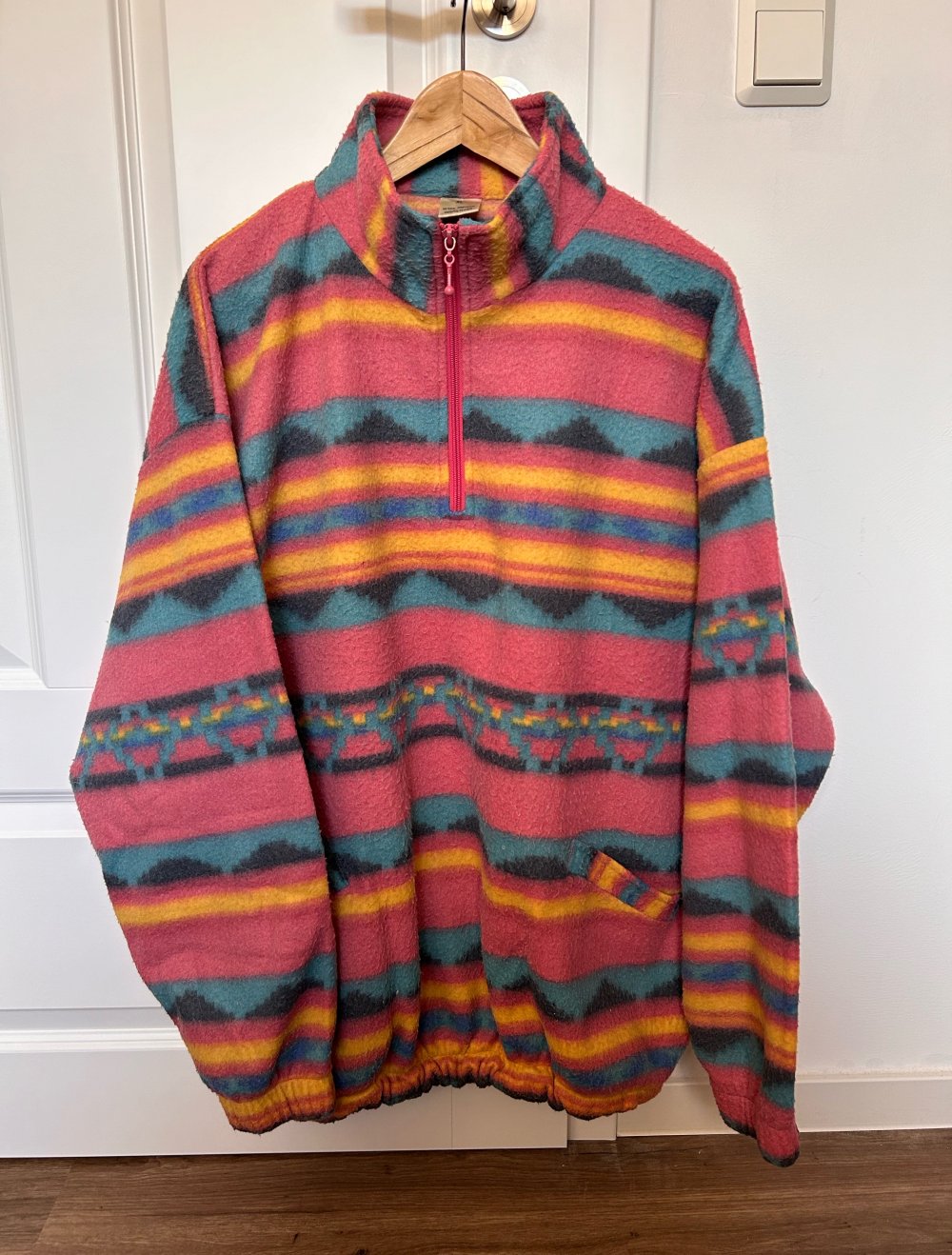 True vintage Retro Pulli Sweater fleecepulli boho hippie ethno Oversize