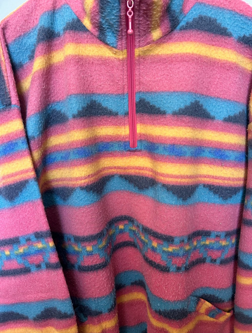 True vintage Retro Pulli Sweater fleecepulli boho hippie ethno Oversize