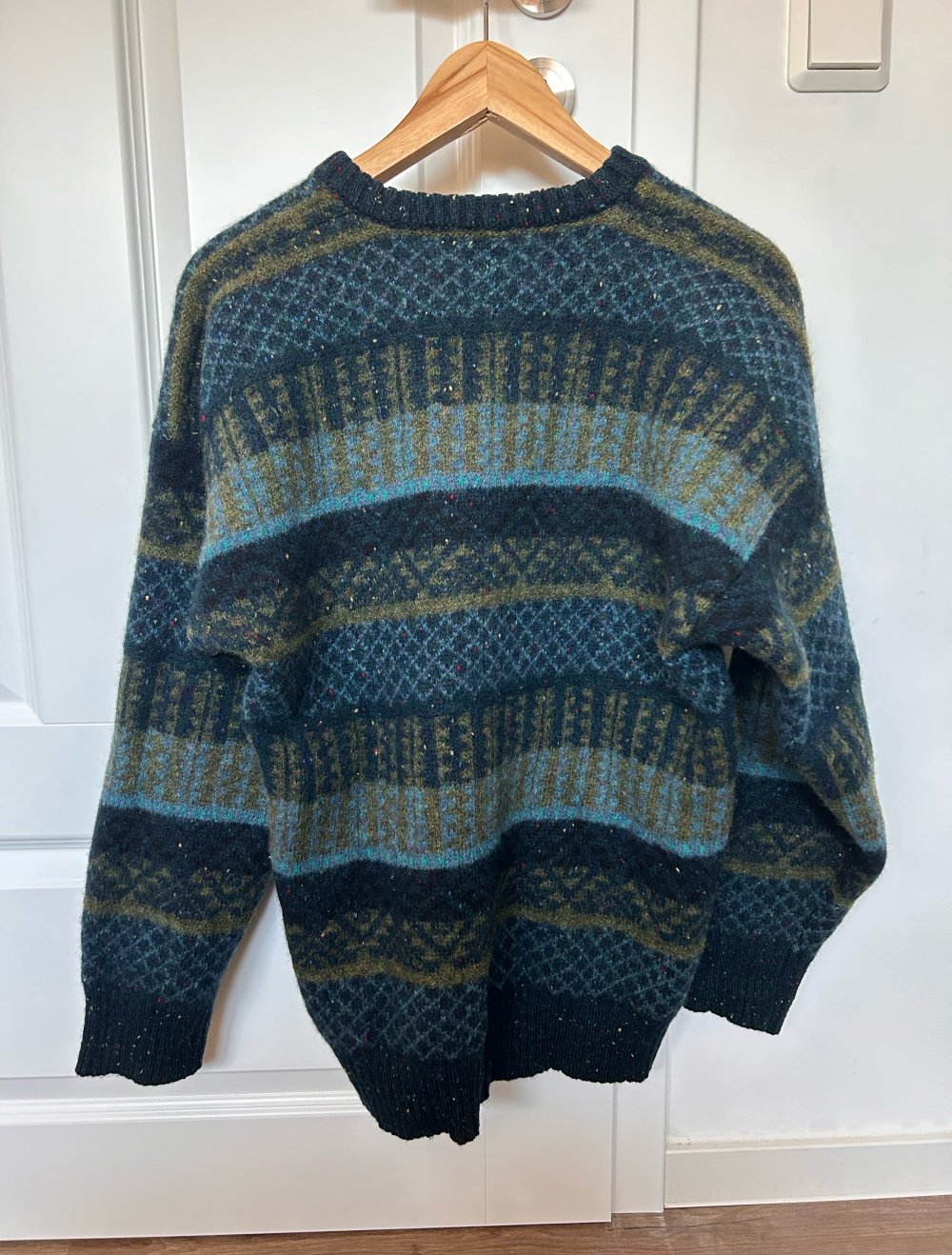 true vintage Retro Sweater Pulli Strickpullover boho hippie ethno Oversize