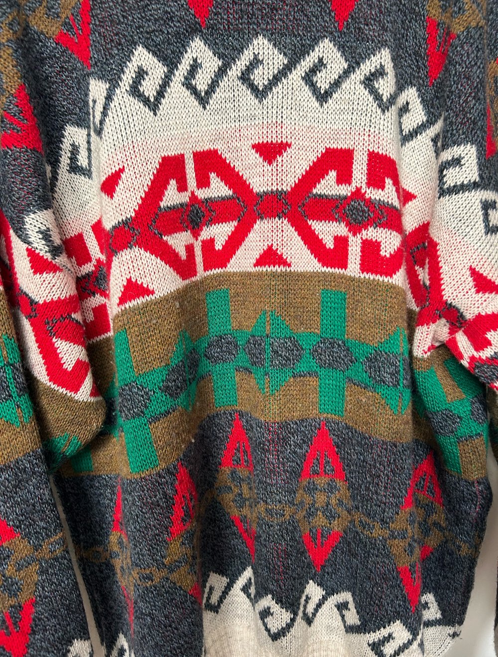 True vintage Retro Sweater Pulli Strickpullover boho hippie ethno Oversize