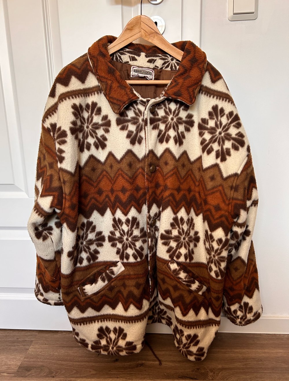 True vintage Retro Jacke Mantel fleecejacke boho hippie ethno Oversize