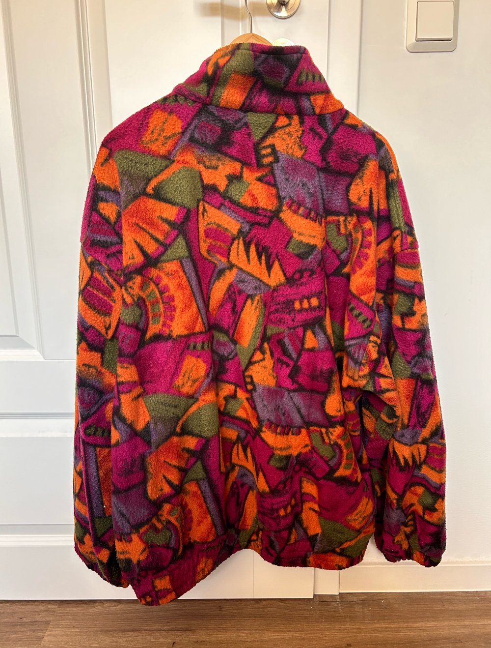 true vintage Retro Pulli Sweater fleecejacke boho hippie ethno Oversize