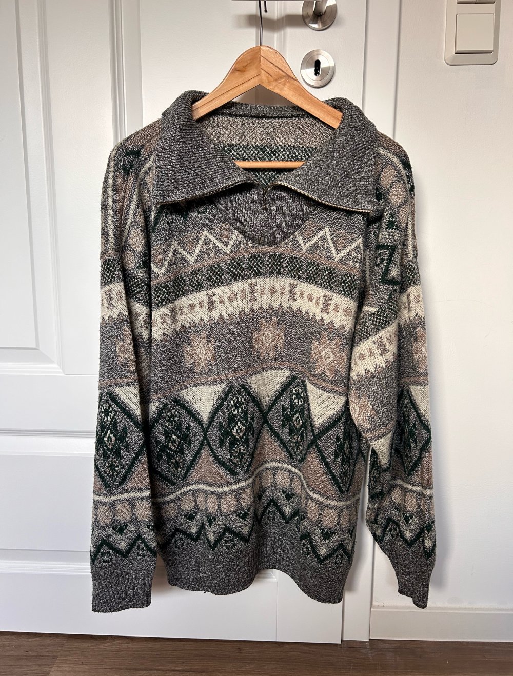 True vintage Retro Sweater Pulli Strickpullover boho hippie ethno Oversize