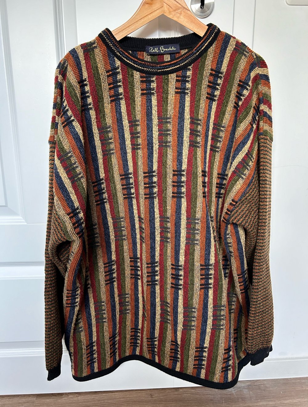 True vintage Retro Pulli Sweater Strickpullover boho hippie ethno Oversize