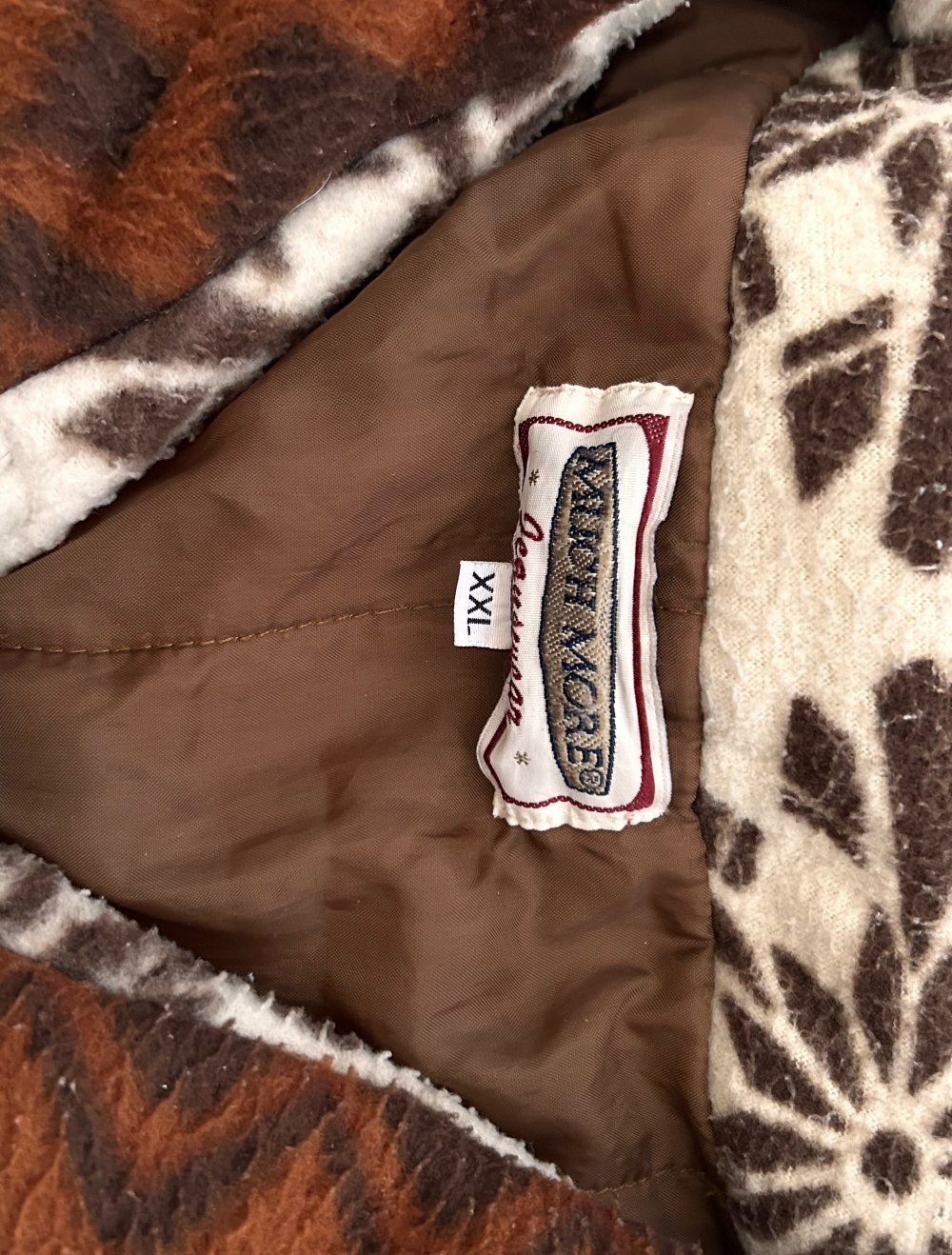 True vintage Retro Jacke Mantel fleecejacke boho hippie ethno Oversize