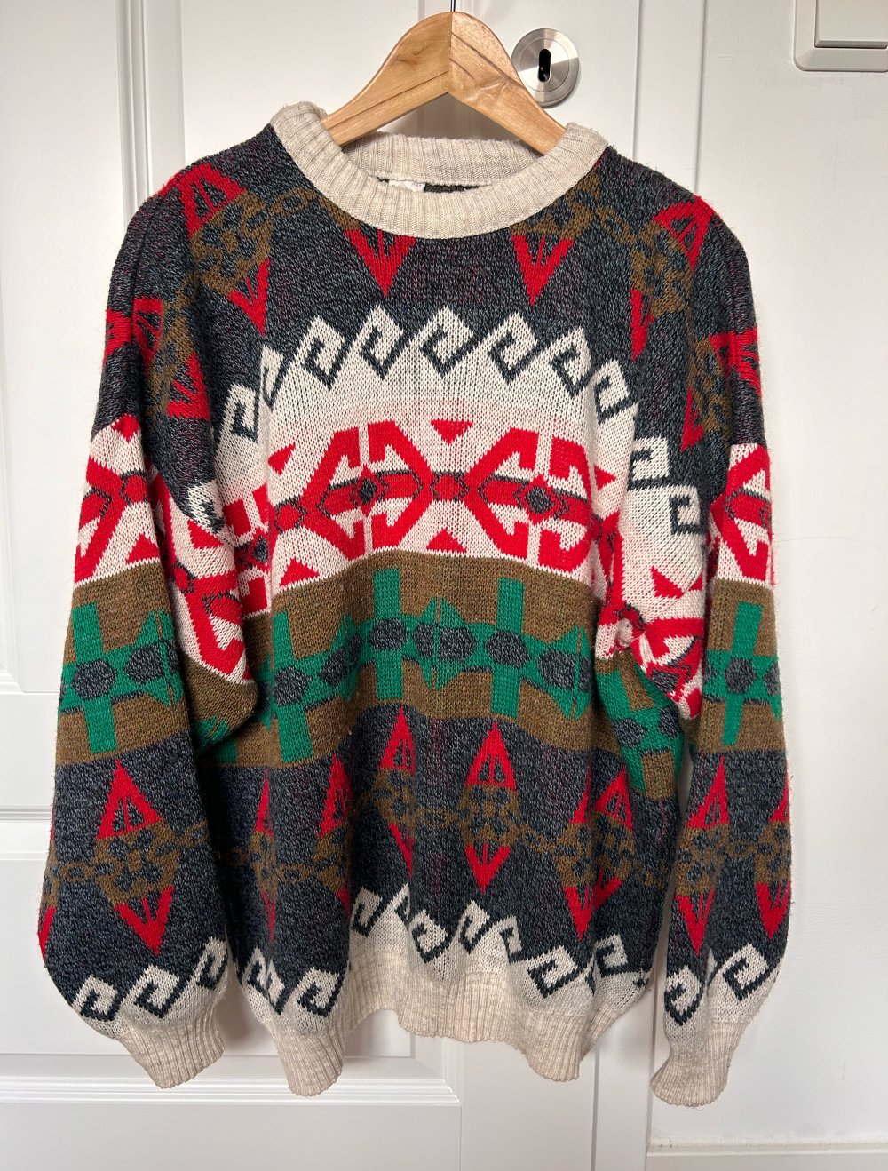 True vintage Retro Sweater Pulli Strickpullover boho hippie ethno Oversize