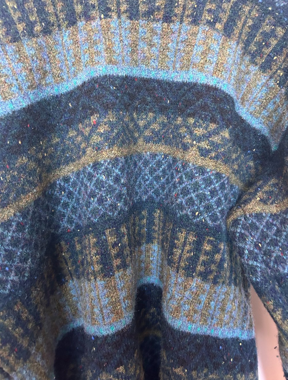 true vintage Retro Sweater Pulli Strickpullover boho hippie ethno Oversize